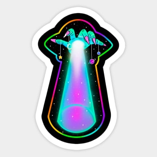 Ufo hand Sticker